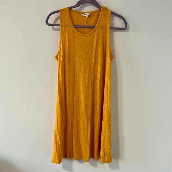 Madewell Yellow Highpoint Tank Top Swing Flowy Dress - Picture 3 of 5